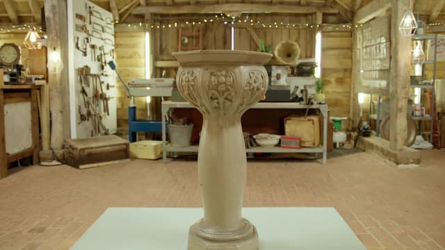 T06:C57 - S06:E57 - Ship Clock, Bird Bath and Jain Painting