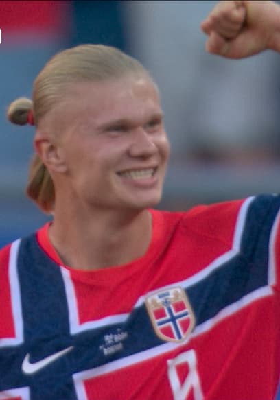 Erling Haaland Scores His Second Goal in Debut to Take Lead vs. Iraq poster