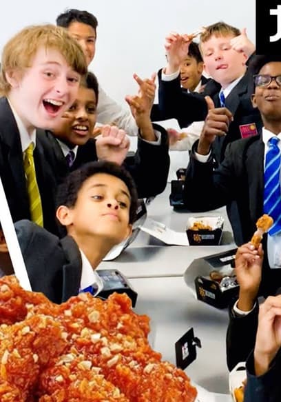 S01:E16 - We Made Korean Fried Chicken for a WHOLE British High School! poster
