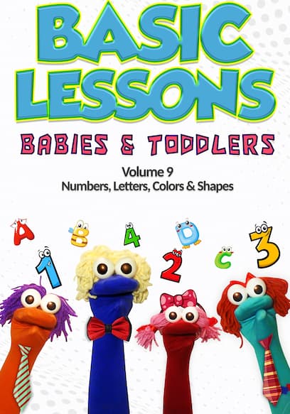 Basic Lessons Babies and Toddlers Vol 9: Numbers, Letters, Colors & Shapes