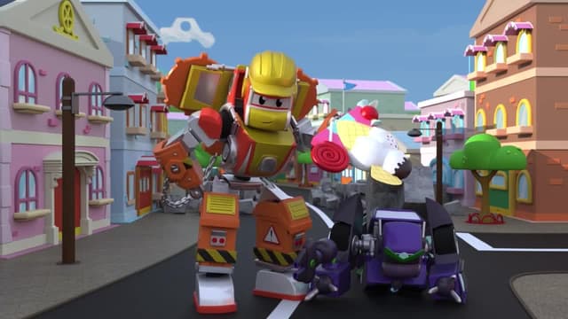 S01:E07 - Autos robot policía atrapan al ladrón!