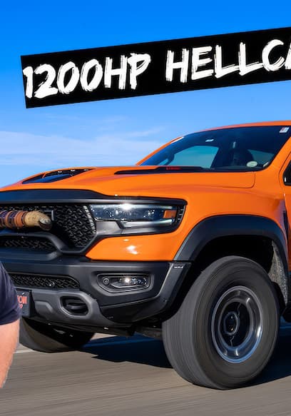 S03:E09 - Twin Turbo Ram TRX Trailer Racer & 1500HP Diesel Mustang Swap! poster