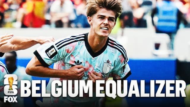 S2026:E289 - Belgium's Charles De Ketelaere scores header for equalizer vs Spain