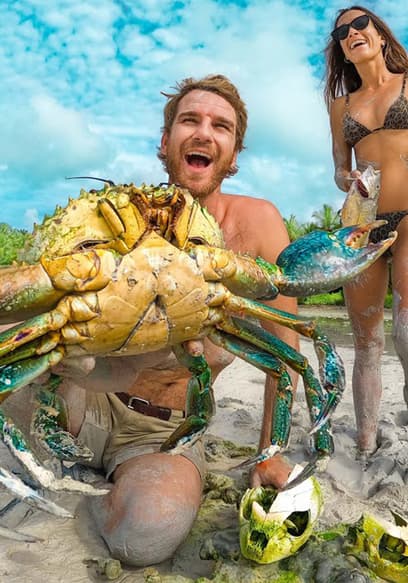 S01:E03 - Rare Giant Crab! Catch & Cook In A Coconut poster