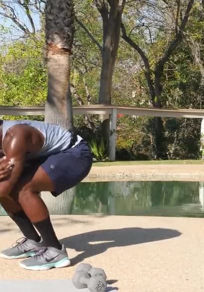 S01:E09 - HITT Workout With Lower Body Focus & Weights poster
