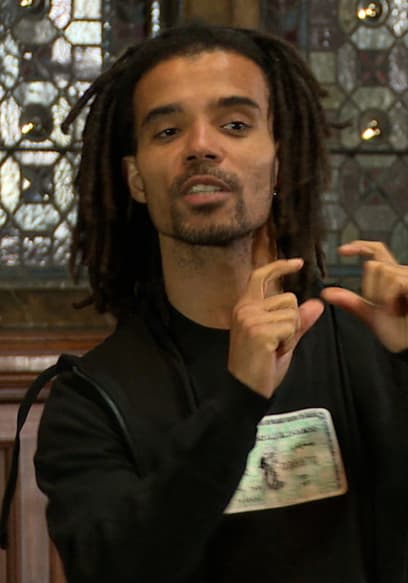 S01:E18 - Akala at the Oxford Union poster