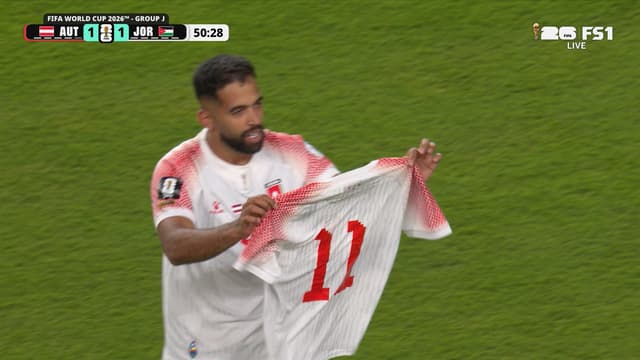 S2026:E57 - Jordan's Ali Olwan scores Jordan's first ever goal, making score level vs Austria