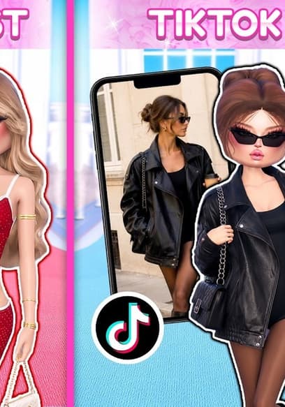 S02:E09 - Pinterest vs. TikTok Outfit Hacks in Dress to Impress! poster