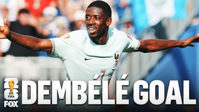 S2026:E286 - France's Ousmane Dembélé scores goal from outside the box to extend lead vs Morocco