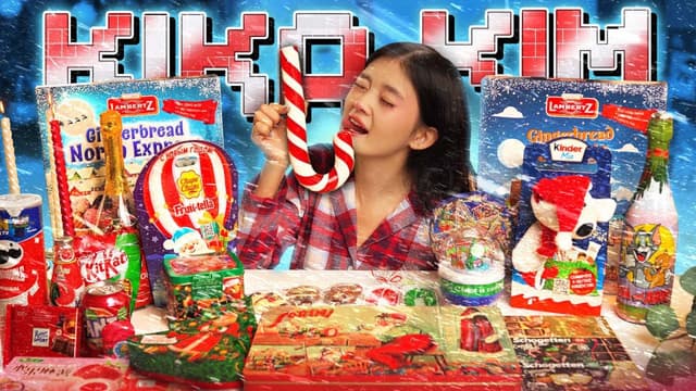 S01:E07 - Christmas Red & Green Sweets vs. Black Food Mukbang ASMR