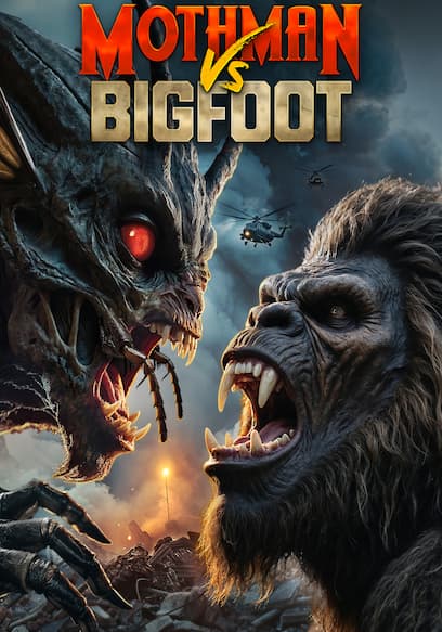 Mothman vs Bigfoot poster