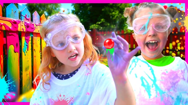 S01:E14 - Kin Tin and RoRo Epic Paint Battle! Last Day of Summer Family Challenges!