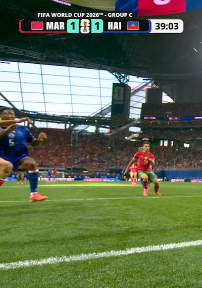Achraf Hakimi Taps in Rebound to Put Morocco Level Against Haiti poster