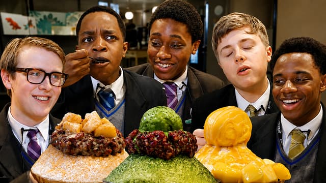 S01:E03 - British High Schoolers' Minds Blown by Korean Shaved-Ice!