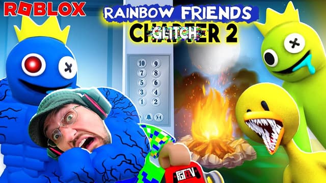S18:E09 - Roblox Rainbow Friends Chapter 2 Knock-Off and Survive the Colorblind Distractions! (FGTeeV Knock Offs)