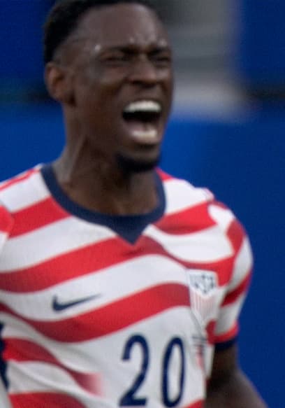 United States’ Folarin Balogun Scores Two Goals in First Half Against Paraguay poster
