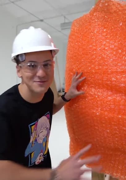 S04:E09 - World's STRONGEST Man vs 100 Layers Challenge! / Extreme GIANT LEGO House Hide and Seek With Unspeakable! poster