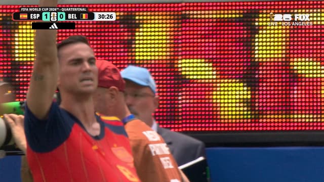 S2026:E288 - Spain’s Fabián Ruiz scores goal to take lead vs Belgium