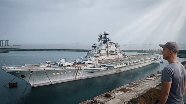 S01:E03 - Crazy Solo Mission to an Abandoned Soviet Aircraft Carrier