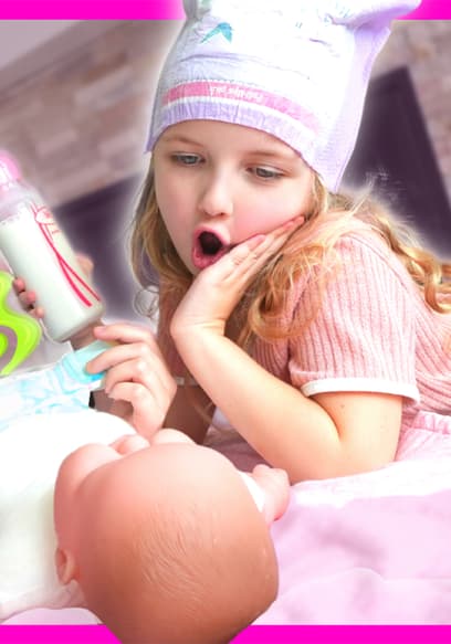 S01:E15 - Kin Tin and RoRo Turn Into a Baby! Learning How to Be Big Sisters to New Baby! poster