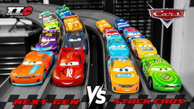 S01:E09 - Pixar Cars Next-Gen vs Stock Cars! This Settles It + This HOT WHEELS F1 Start Changes Everything