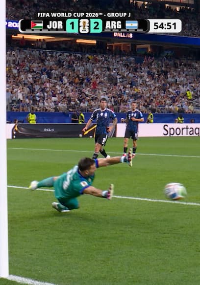 Musa Al-Taamari Scores to Cut Jordan's Deficit Against Argentina poster