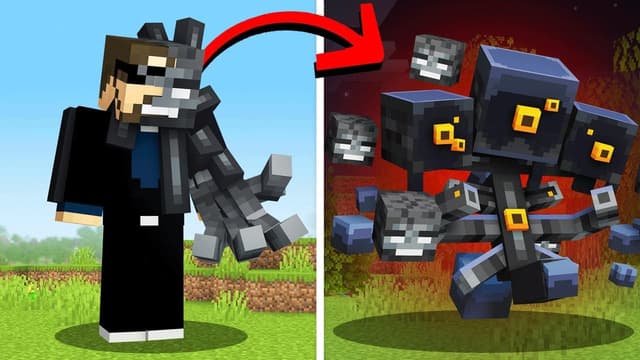 S08:E17 - Becoming Cursed Shapeshifter in Minecraft