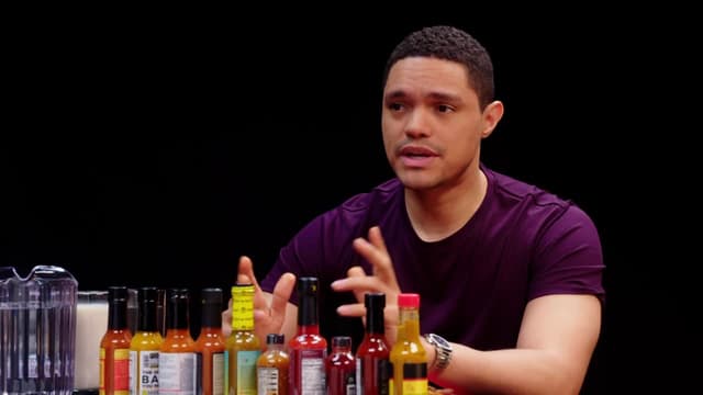 S09:E03 - Trevor Noah Rides a Pain Rollercoaster While Eating Spicy Wings