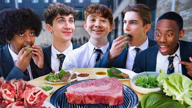 S01:E12 - British Highschoolers Try Luxury Korean Beef BBQ for the First Time!!
