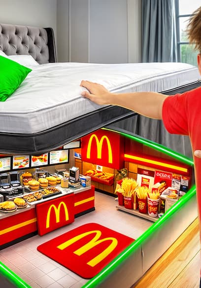 S01:E06 - I Built Secret Mcdonalds & Extreme Weather Challenge poster