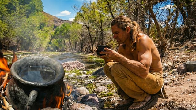 S01:E02 - Primitive Stream Water Disinfection and Finding Fish