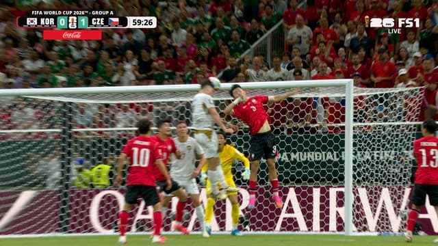 S2026:E09 - Czechia’s Ladislav Krejčí scores header off set-piece, taking lead over South Korea