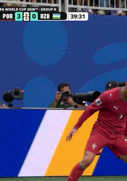 Cristiano Ronaldo Nets Second Goal in First Half, Extending Portugal's Lead Over Uzbekistan poster