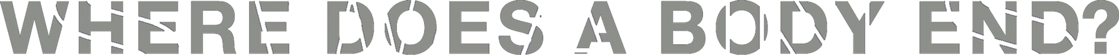 SWANS: Where Does a Body End?