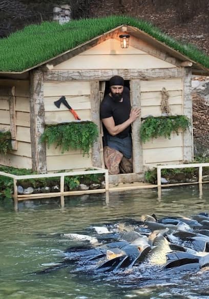 S01:E09 - I Built a Warm Shelter on the Water and Fished in the Shelter poster