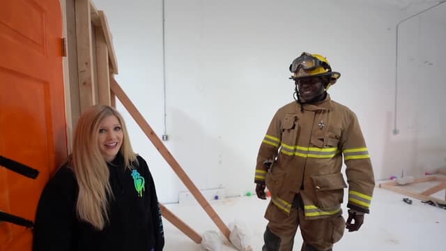 S01:E08 - 100 Layers Challenge vs an Actual Firefighter! / Last to Stop Driving Wins! - Challenge