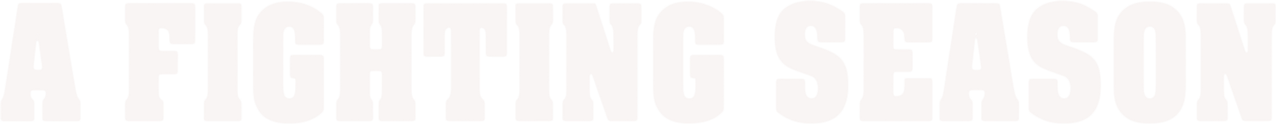 A Fighting Season
