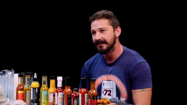 S10:E01 - Shia LaBeouf Sheds a Tear While Eating Spicy Wings