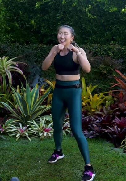 S01:E10 - 40 Min Kickboxing Inspired HIIT Workout With Weights poster