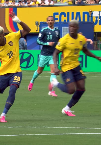 Nilson Angulo Pulls Ecuador Even With Goal From Outside the Box Against Germany poster