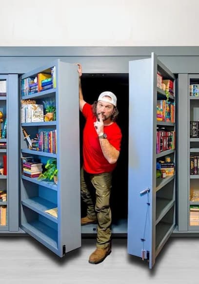 S01:E06 - Man Builds Ingenious Secret Bookcase to Hide Tiny Office poster