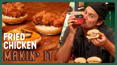 S01:E07 - Fried Chicken Kimchi Sandwich