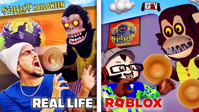 S19:E03 - Halloween Shopping 2022! ROBLOX vs Real Life! and Don't Mix ROBLOX Rainbow Friends With DOORS (FGTeeV Mashup)
