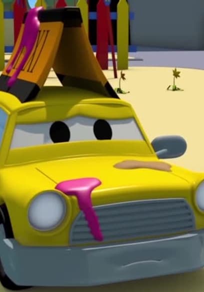 S01:E15 - Suzy El Pequeño Carro Rosa Queda Cubierta De Tinta Por Gary El Camion De Basura poster