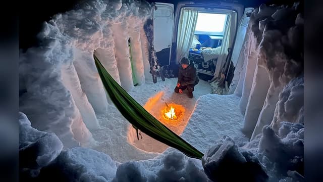 T01:C08 - S01:E08 - Luxury Van Camping and a Snow Fort