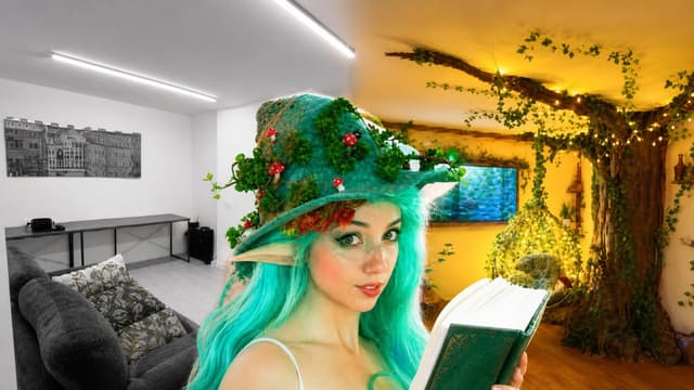 S01:E05 - I Built an Overgrown Enchanted Cottage Sewing Room