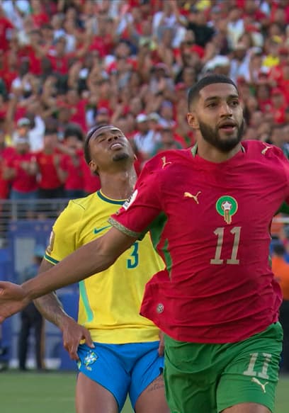 Morocco’s Ismael Saibari Chips Ball Over Keeper to Take Lead Over Brazil poster