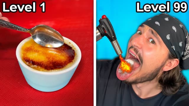 S01:E07 - I Turned YouTuber Products Into Dragons Beard Candy! + Level 1 vs Level 100 Crème Brûlée!