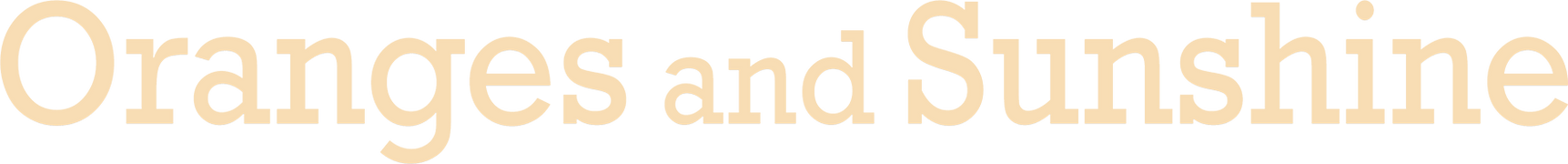 Oranges and Sunshine