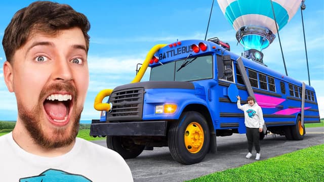 S01:E07 - Building MrBeast a Real Life Fortnite Battle Bus!